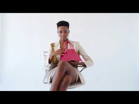 A studio video shoot with MICRO BLANKET PASSION is a micro hot pink bag, small bag with a stunning look from MDLR