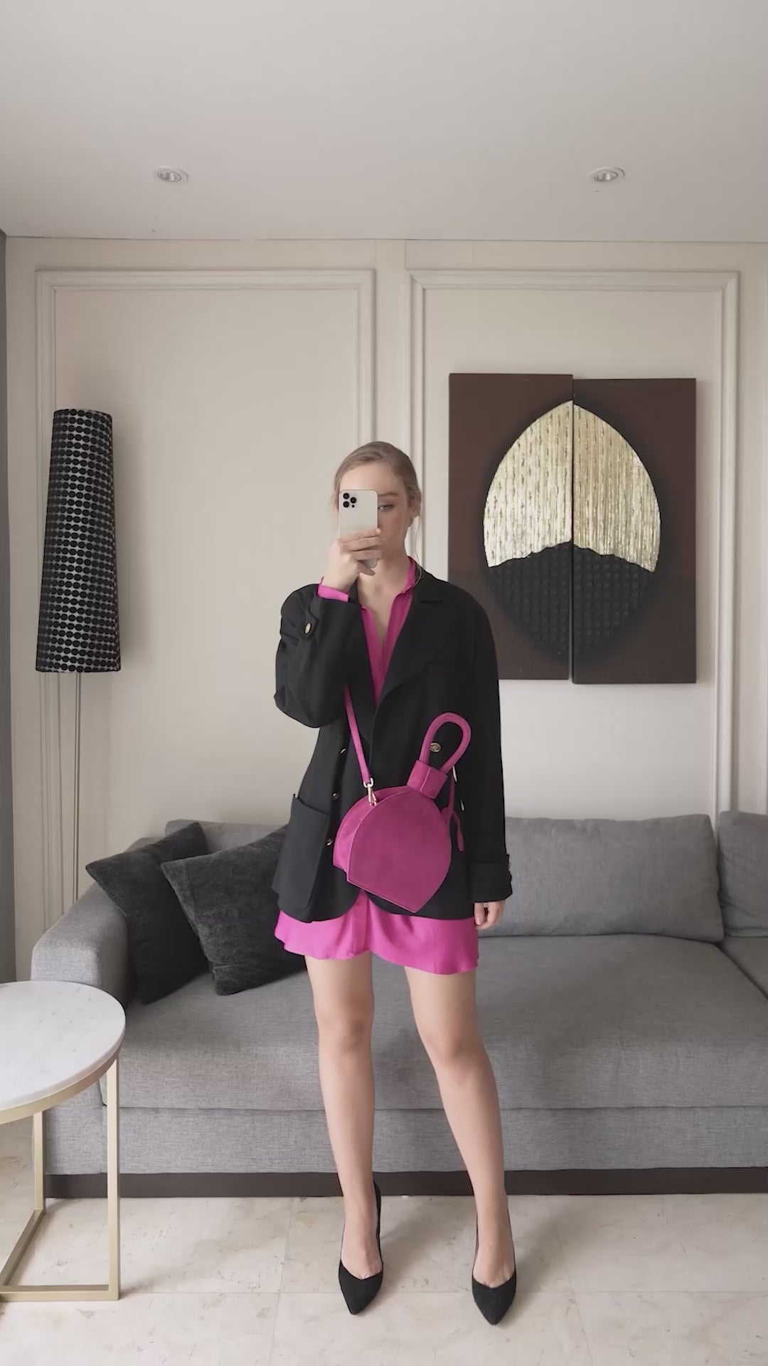 Amazon.com | Fuchsia Belt Bag Fashion Waist Packs Waist Bag with Adjustable  Strap | Waist Packs