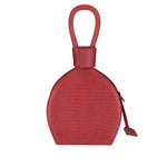 Load image into Gallery viewer, A party bag with ethical leather, ATENA ROSSO LIZARD PURSE-SLING BAG, a hot red bag, hot red purse, with lizard look from MDLR

