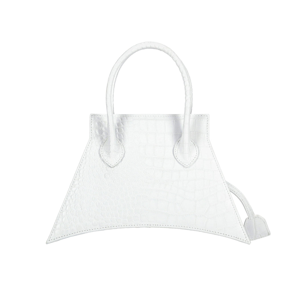 Italians material with fashionable look and feel, MICRO BLANKET OPTIC WHITE is a micro white bag, small bag with a stunning look from MDLR