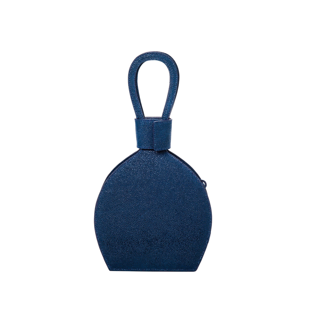 ATENA NITE PURSE-SLING BAG, a dark blue bag, handbag in denim color with minimalist look and caviar leather from MDLR