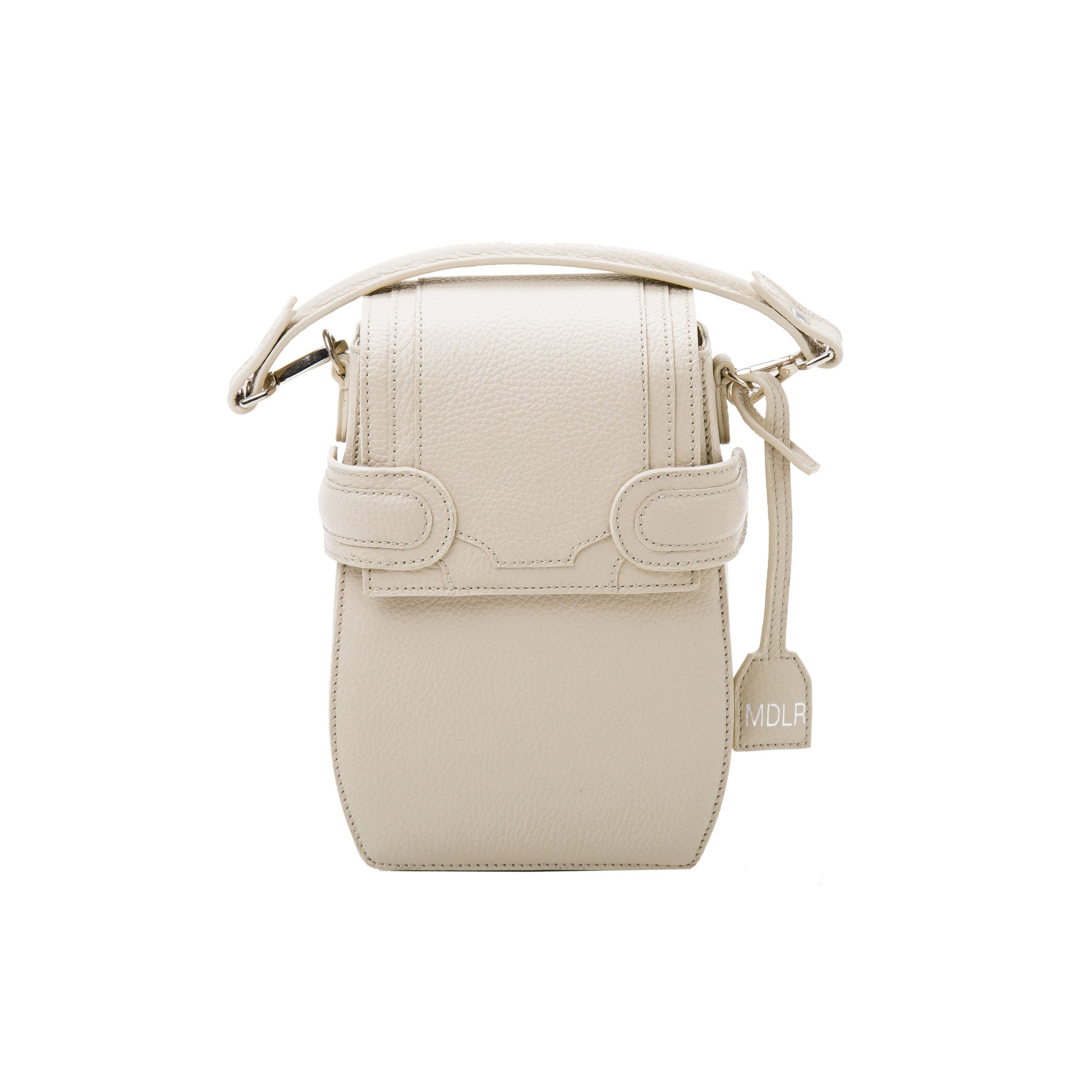 Italian materials and handcrafted in Portugal, OCTAVIO RIS 4 WAY BACKPACK is a cute cream backpack with fashionable look and feel by MDLR
